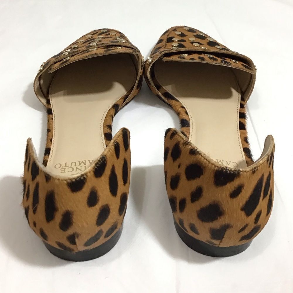 Vince Camuto Wenerly Cow Hair Studded Flat Shoes Size 9 1/2 - Picture 3 of 9